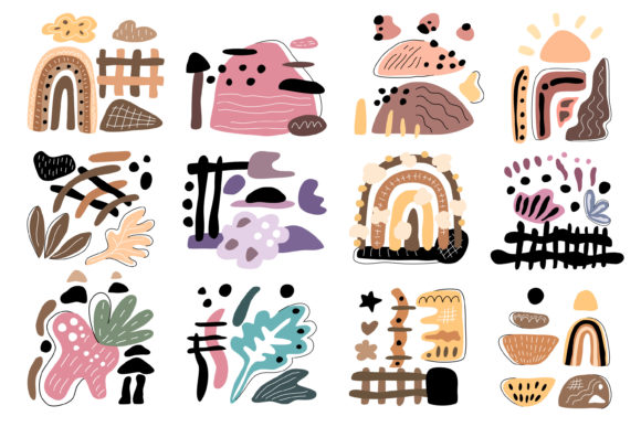 Abstract Boho Elements SVG: Graphics for Creative Selling