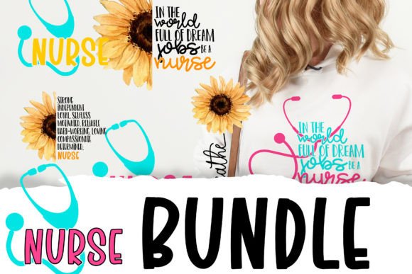 BUNDLE Nurse PNG: Graphics for Crafts & Content Publishing