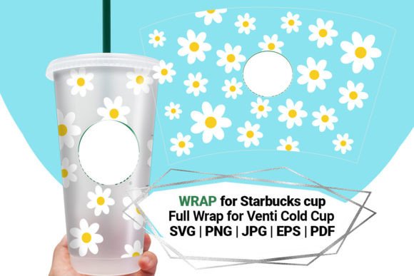 Chamomile Wrap for Starbucks Cold Cup 24: Graphics and Crafts