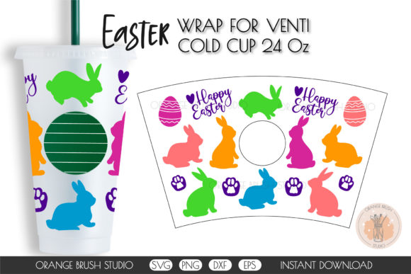 Happy Easter Eggs and Bunny Feet SVG