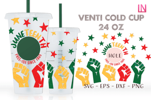 Juneteenth Free-ish 1865 Venti Wrap SVG: Graphics for Crafts & Campaigns
