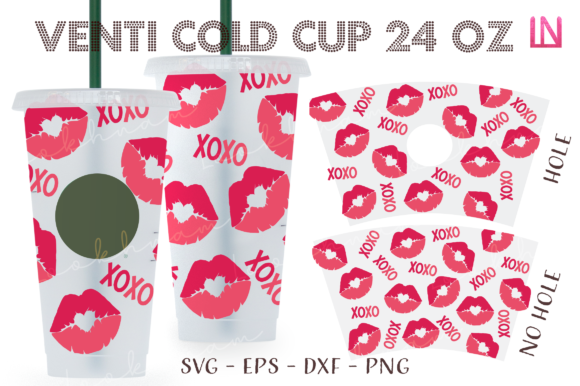 Lips XOXO Valentine Graphics for Crafts
