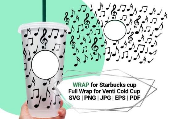 Melody Wrap for Starbucks Cold Cup 24 Oz: Graphics & Crafts
